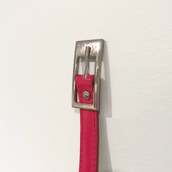 Hot Pink Patent Leather Vintage Belt - Picture 6 of 6